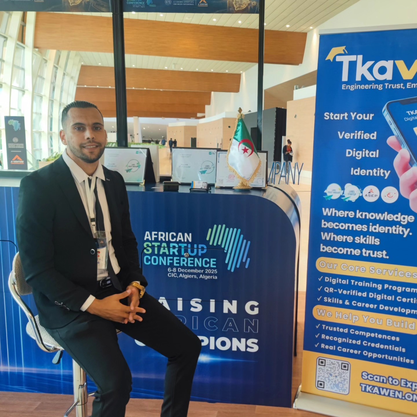 African Startup Conference 2025, TKAWEN booth