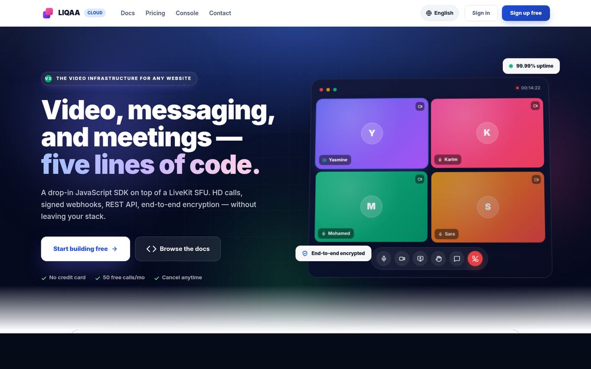 LIQAA — screenshot