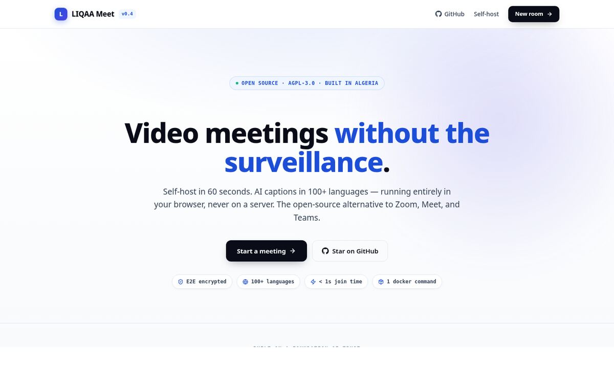 LIQAA Meet — screenshot
